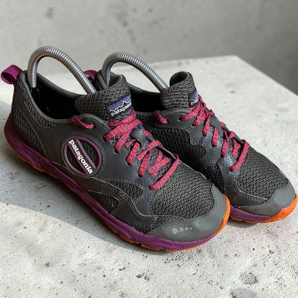 Patagonia Tsali 2.0 Trail Running Shoes Amaranth Turmeric Grey T81184 Womens 8.5